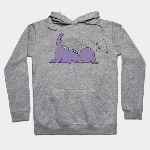 Sleepy Dino Hoodie by ludvago